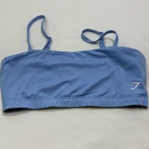 Gymshark Bandeau Sports Bra – Baby Blue – Size S